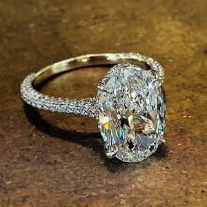 COPY - NEW 925 Silver White Sapphire Diamond Ring